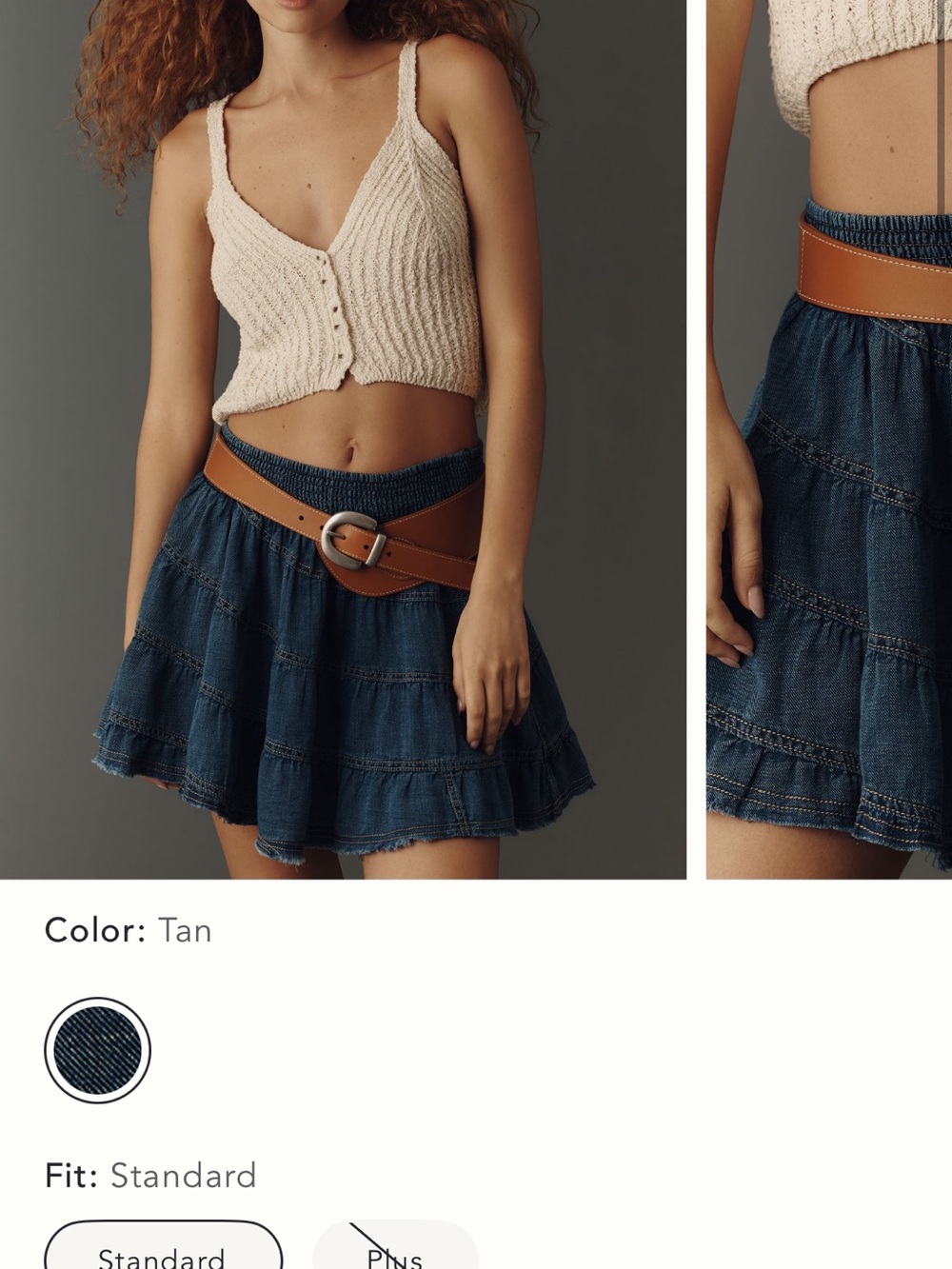 Anthropologie Low Slung Belt